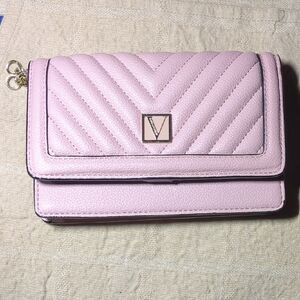 Victoria's Secret Light Pink Quilted Wallet EUC NOW ONLY $30